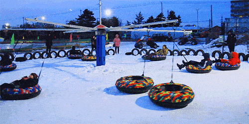 石燕湖雪区游玩